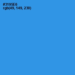 #3195E6 - Curious Blue Color Image