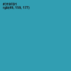 #319FB1 - Boston Blue Color Image