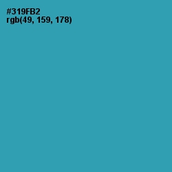 #319FB2 - Boston Blue Color Image