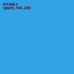 #31A0E4 - Curious Blue Color Image