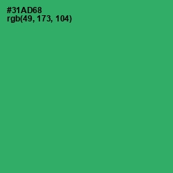 #31AD68 - Sea Green Color Image