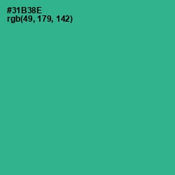 #31B38E - Jungle Green Color Image