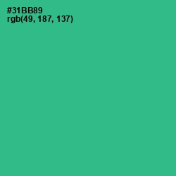#31BB89 - Jungle Green Color Image