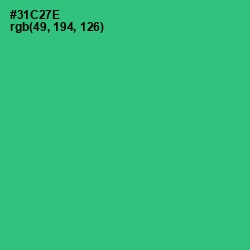 #31C27E - Malachite Color Image