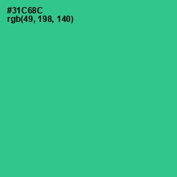 #31C68C - Shamrock Color Image