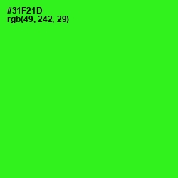 #31F21D - Harlequin Color Image