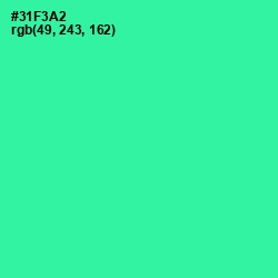 #31F3A2 - Shamrock Color Image