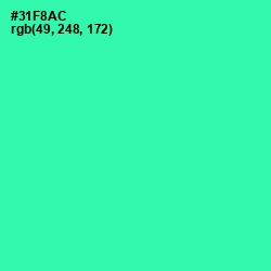 #31F8AC - Shamrock Color Image