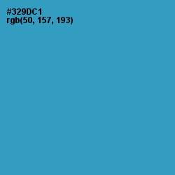 #329DC1 - Curious Blue Color Image