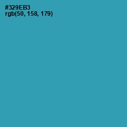 #329EB3 - Boston Blue Color Image