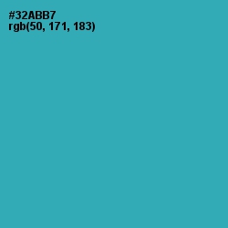 #32ABB7 - Pelorous Color Image