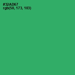 #32AD67 - Sea Green Color Image
