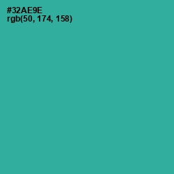 #32AE9E - Keppel Color Image