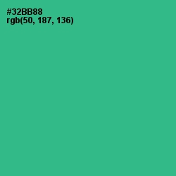 #32BB88 - Jungle Green Color Image