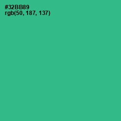 #32BB89 - Jungle Green Color Image