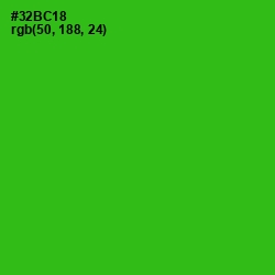 #32BC18 - Forest Green Color Image