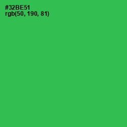 #32BE51 - Sea Green Color Image
