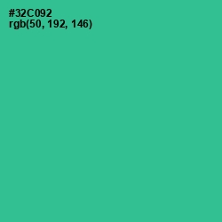 #32C092 - Shamrock Color Image