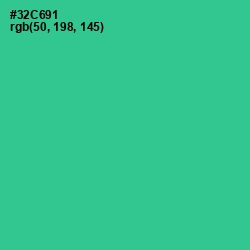 #32C691 - Shamrock Color Image