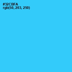 #32CBFA - Turquoise Color Image