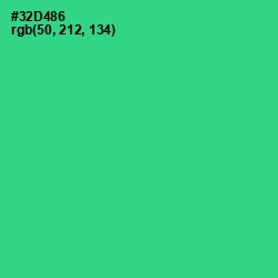#32D486 - Shamrock Color Image