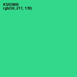 #32D98B - Shamrock Color Image