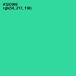 #32D99E - Shamrock Color Image