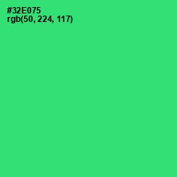 #32E075 - Malachite Color Image