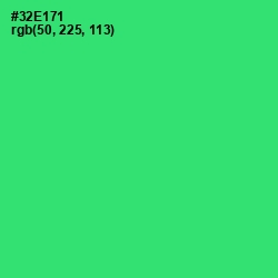 #32E171 - Malachite Color Image