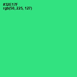 #32E17F - Spring Green Color Image