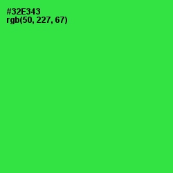 #32E343 - Malachite Color Image