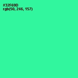 #32F69D - Shamrock Color Image