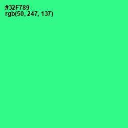 #32F789 - Shamrock Color Image