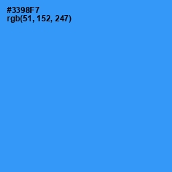 #3398F7 - Dodger Blue Color Image