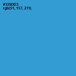 #339DD3 - Curious Blue Color Image