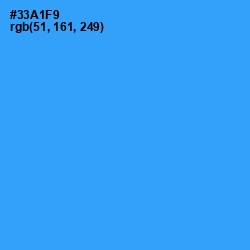 #33A1F9 - Dodger Blue Color Image