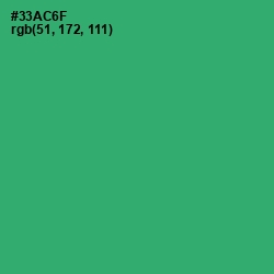 #33AC6F - Sea Green Color Image