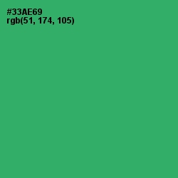 #33AE69 - Sea Green Color Image