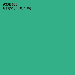 #33B088 - Jungle Green Color Image