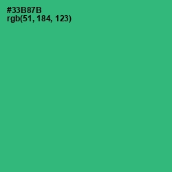 #33B87B - Jade Color Image