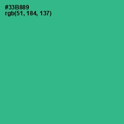 #33B889 - Jungle Green Color Image
