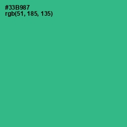 #33B987 - Jungle Green Color Image