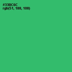 #33BC6C - Sea Green Color Image