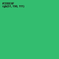 #33BE6F - Jade Color Image