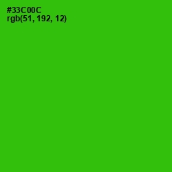 #33C00C - Harlequin Color Image
