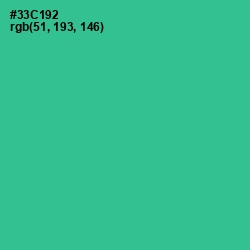 #33C192 - Shamrock Color Image