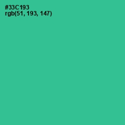 #33C193 - Shamrock Color Image