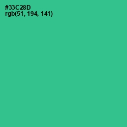 #33C28D - Shamrock Color Image