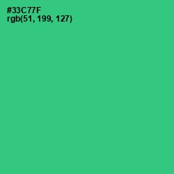 #33C77F - Malachite Color Image