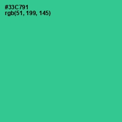 #33C791 - Shamrock Color Image